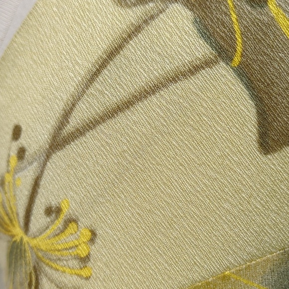 Japanese Style Kimono Maxi Dress Bird Pattern Size XS* 60s-70s - Picture 14 of 17